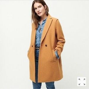 J.Crew Tan Wool Coat  Size 6
